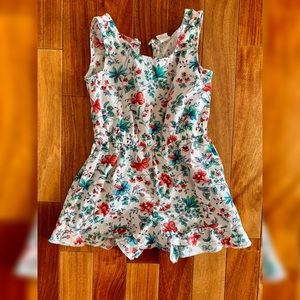 Gap Floral Rompers 3T